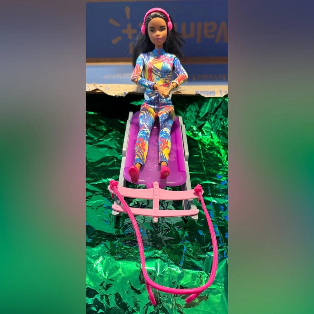 Barbie winter sports doll & sled